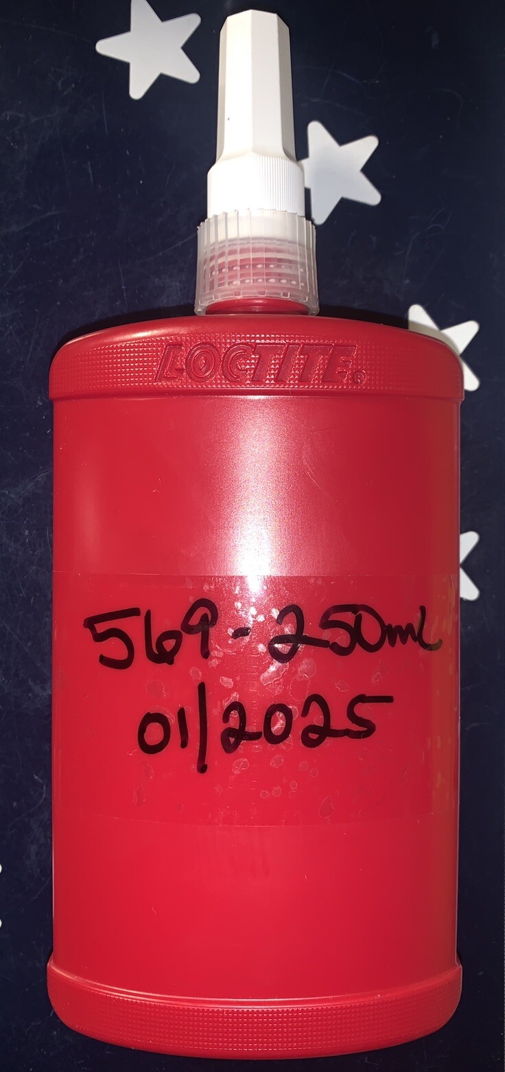 Loctite 569 250ml 8.45oz Thread Sealant EXP 01/25 NO LABELS 56941