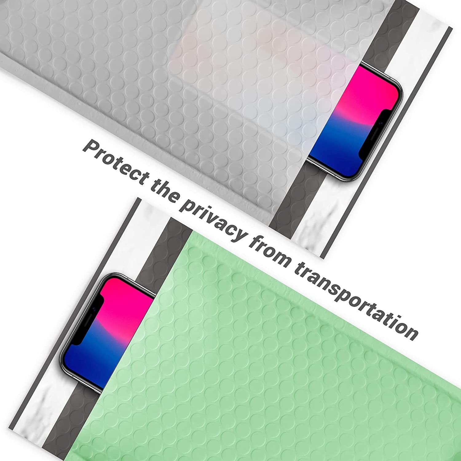 500 #0 6×10 Green Ash Poly Bubble Envelopes Padded Shipping Mailers 6″x10″