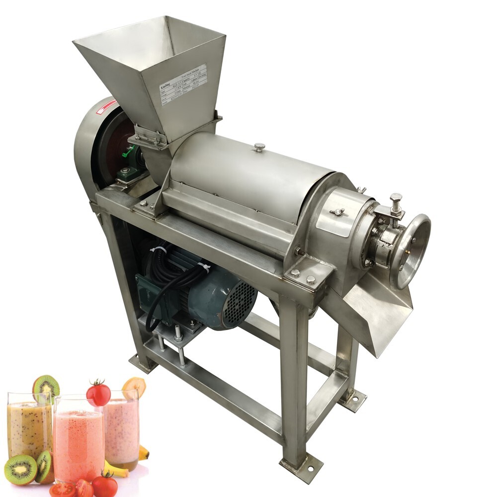 Commercial Fruit Vegetable Screw Juicer Industrial 3-phase 220v 1.5KW 0.5T/H