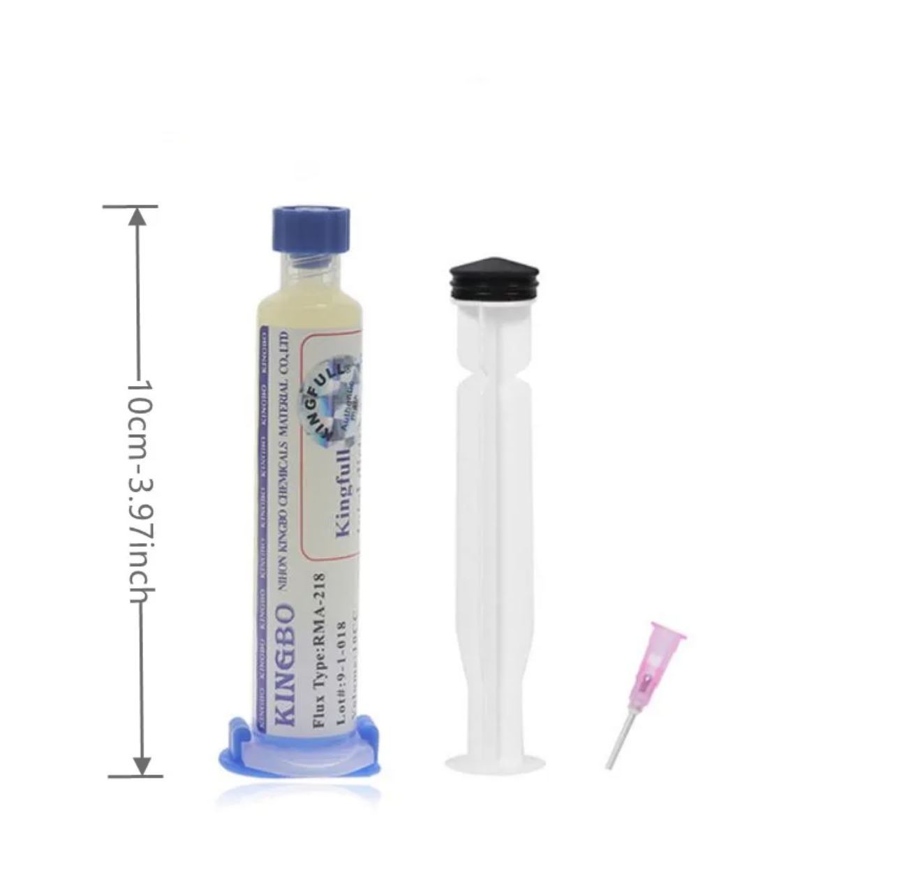 Solder Kit includes 2x 10cc Flux 60/40 Solder and Desoldering Wick