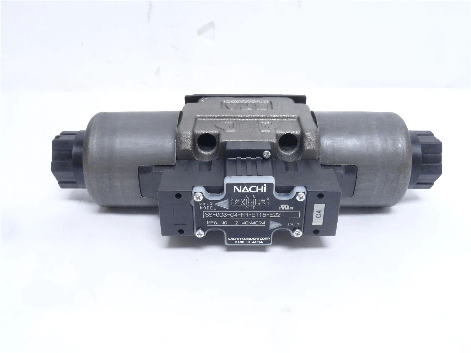 248834 New-No Box; Nachi SS-G03-C4-FR-E115-E22 Solenoid Valve 262034196 3625PSI