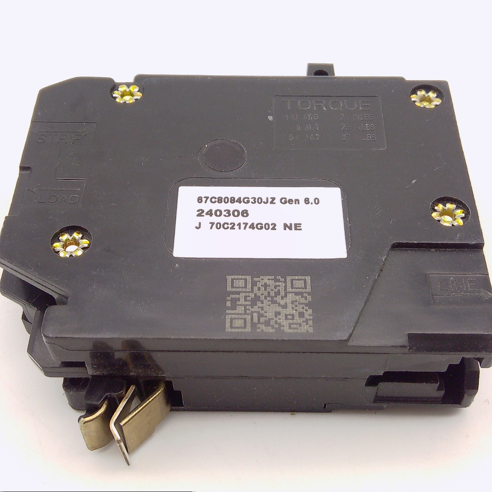 Eaton BRP120GF 20A 1-Pole 120/240V Type BR Plug-On Neutral GFCI Circuit Breaker