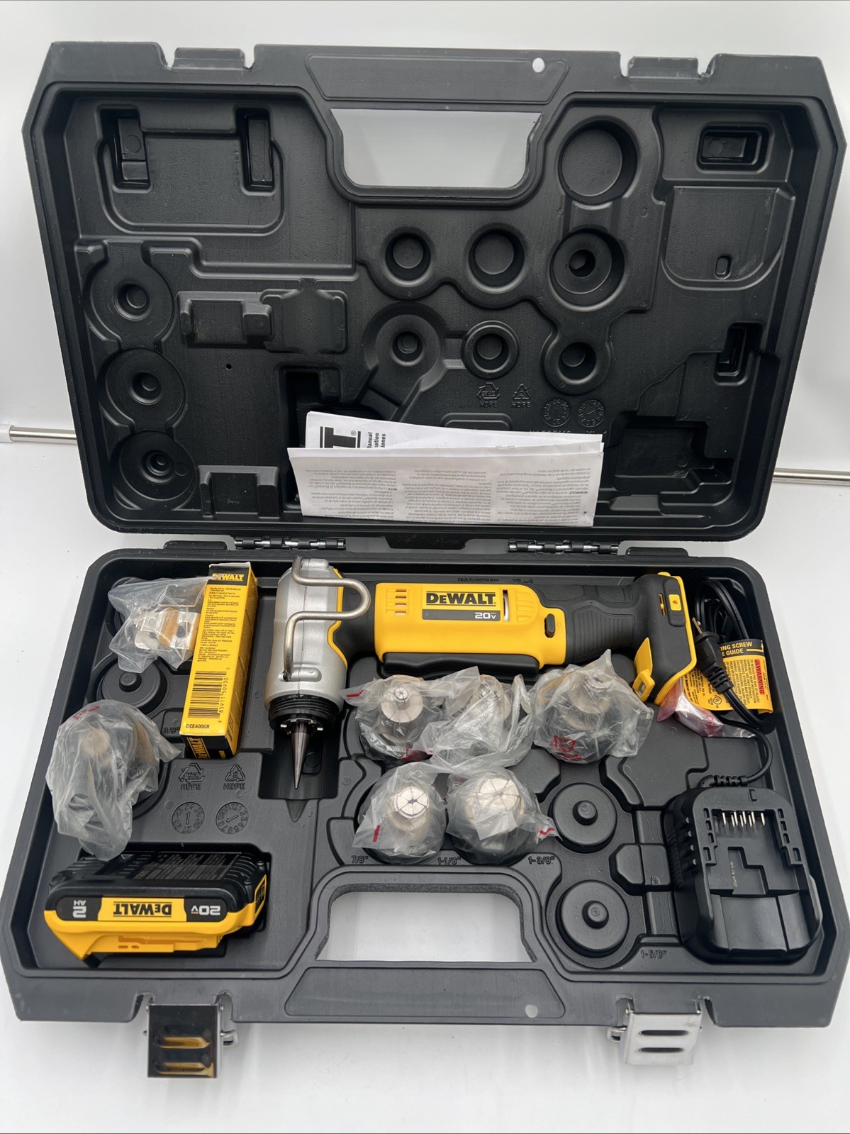 DEWALT DCE450D1 20V MAX Copper Swage Tool Kit – Battery/Charger Included