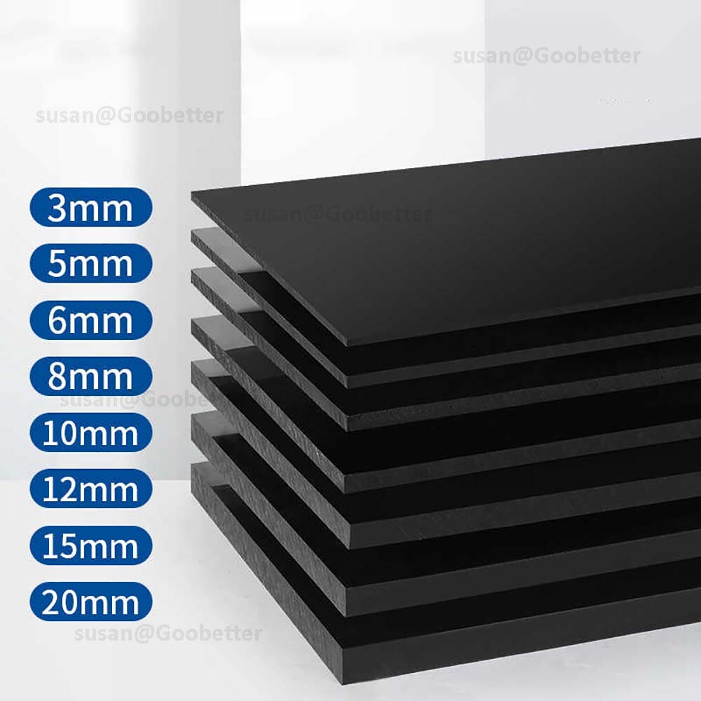 Polypropylene Plastic Sheet 3mm – 20mm Black PP Sheet Model Making, Art & Crafts
