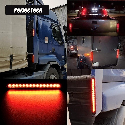 15 LED Trailer Brake Tail Light, LED Bar Stop Turn Tail Lights Color: Red Lens