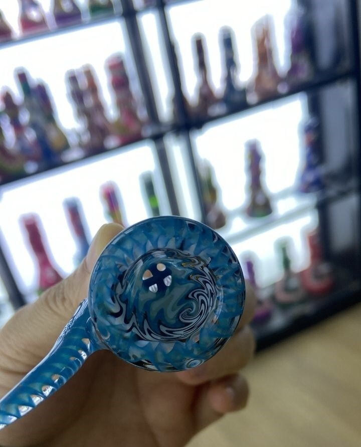 14mm Glass ART Bowl X Screen Upward Handle thick NorthStar glass ✨ 🌟⭐ 🎆💥