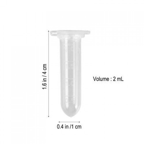 25/50pcs 0.2ml 0.5ml 1.5ml 2ml 5ml 10ml PP Centrifuge Tube