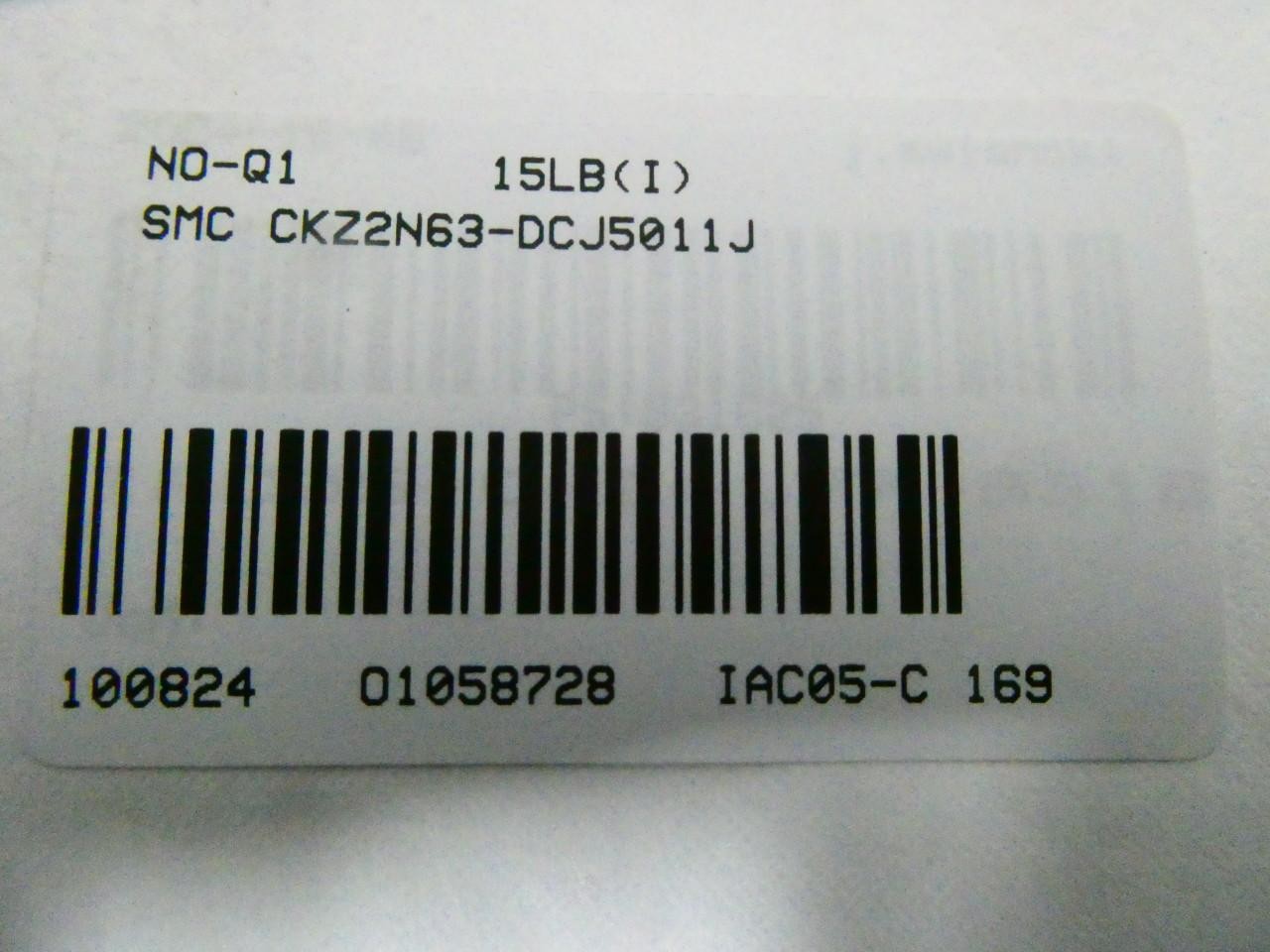 Smc CKZ2N63-DCJ5011J Power Clamp Cylinder 0.8mpa
