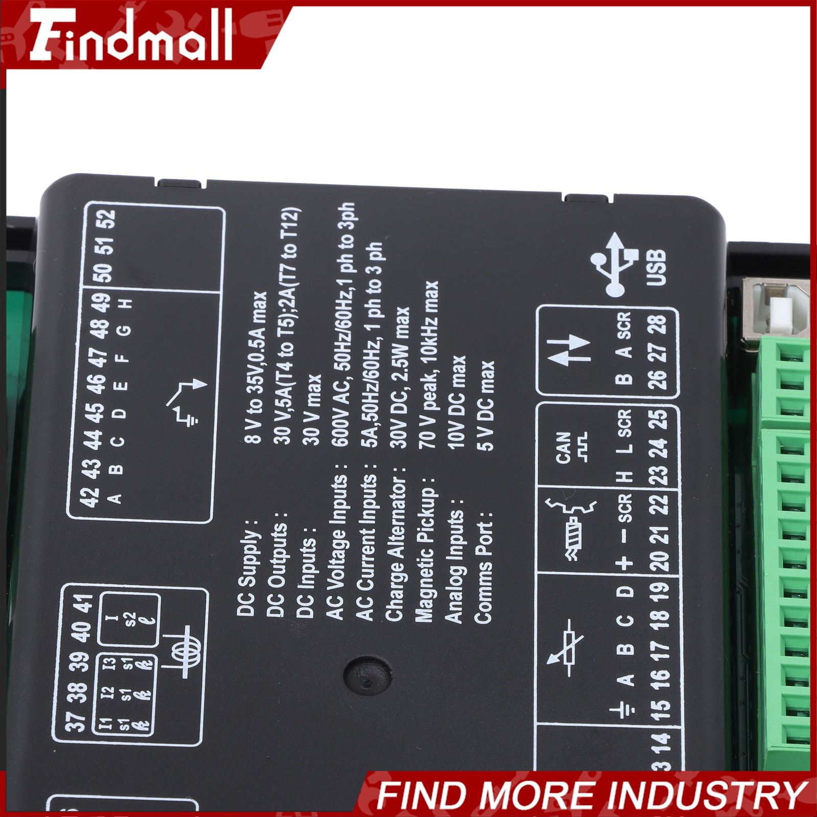 Findmall DSE6120MKIII Voltage Regulator Control Module Generator Controller