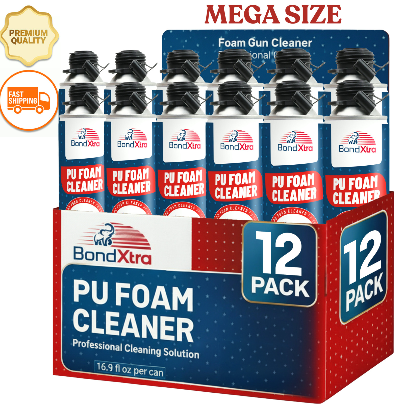Spray Foam Gun cleaner 12×16.9 fl. oz Insulation Polyurethane Sealant Remover