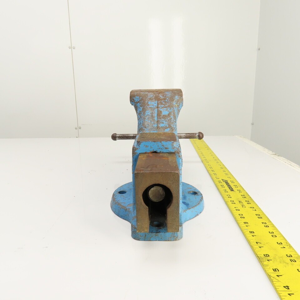 Columbian 4″ Steel Jaw Stationary Machinist Bench Vise 5-3/4″ Open USA Made