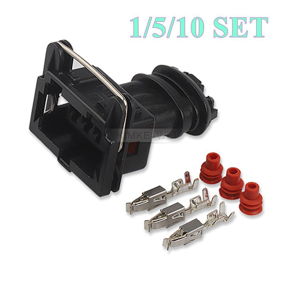3 Pin/Way TE/AMP/TYCO Junior Power Timer Automotive Socket Female Connector Plug