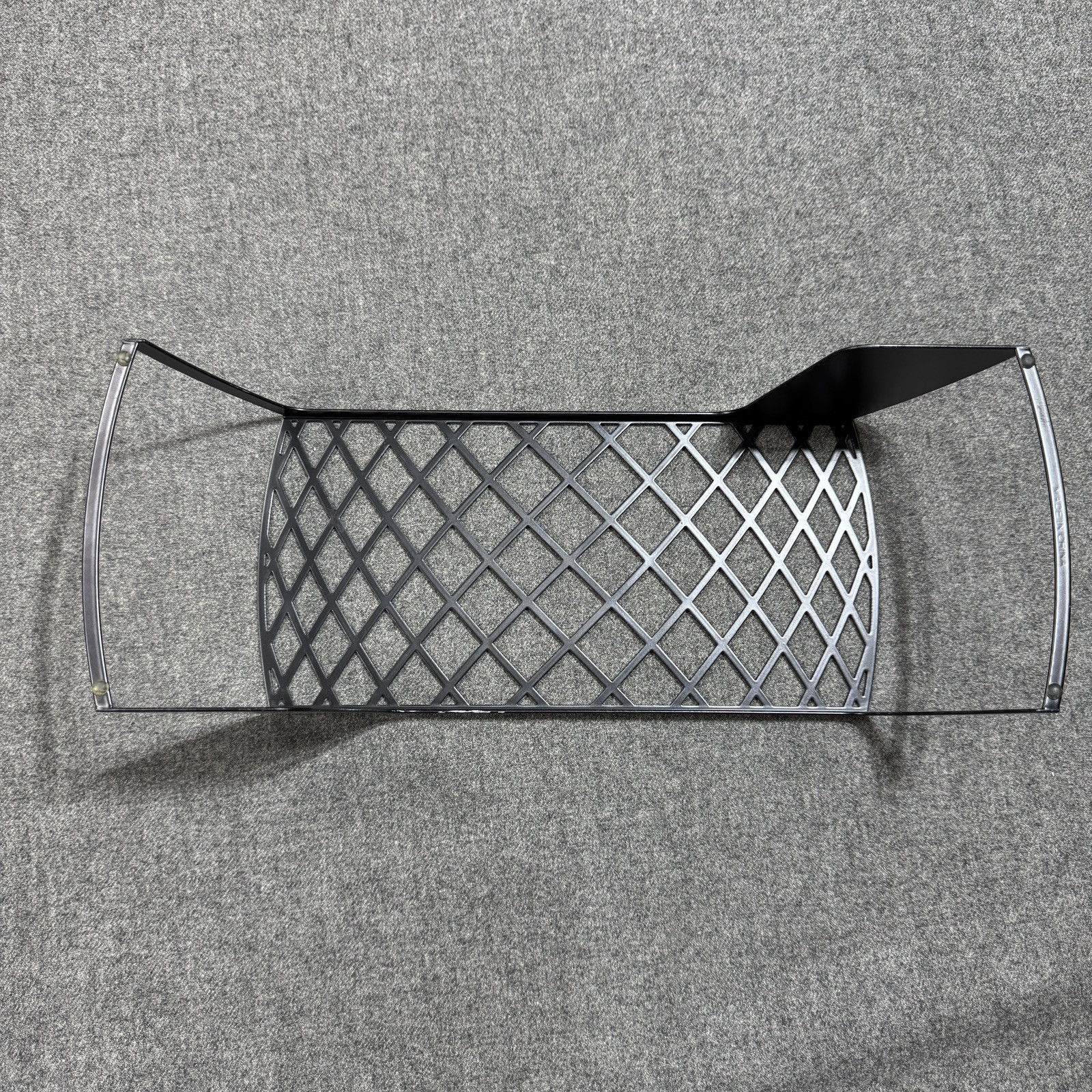 Sorel Shoe Stand Store Display Metal Black Grate Top Retail Graphic Logo