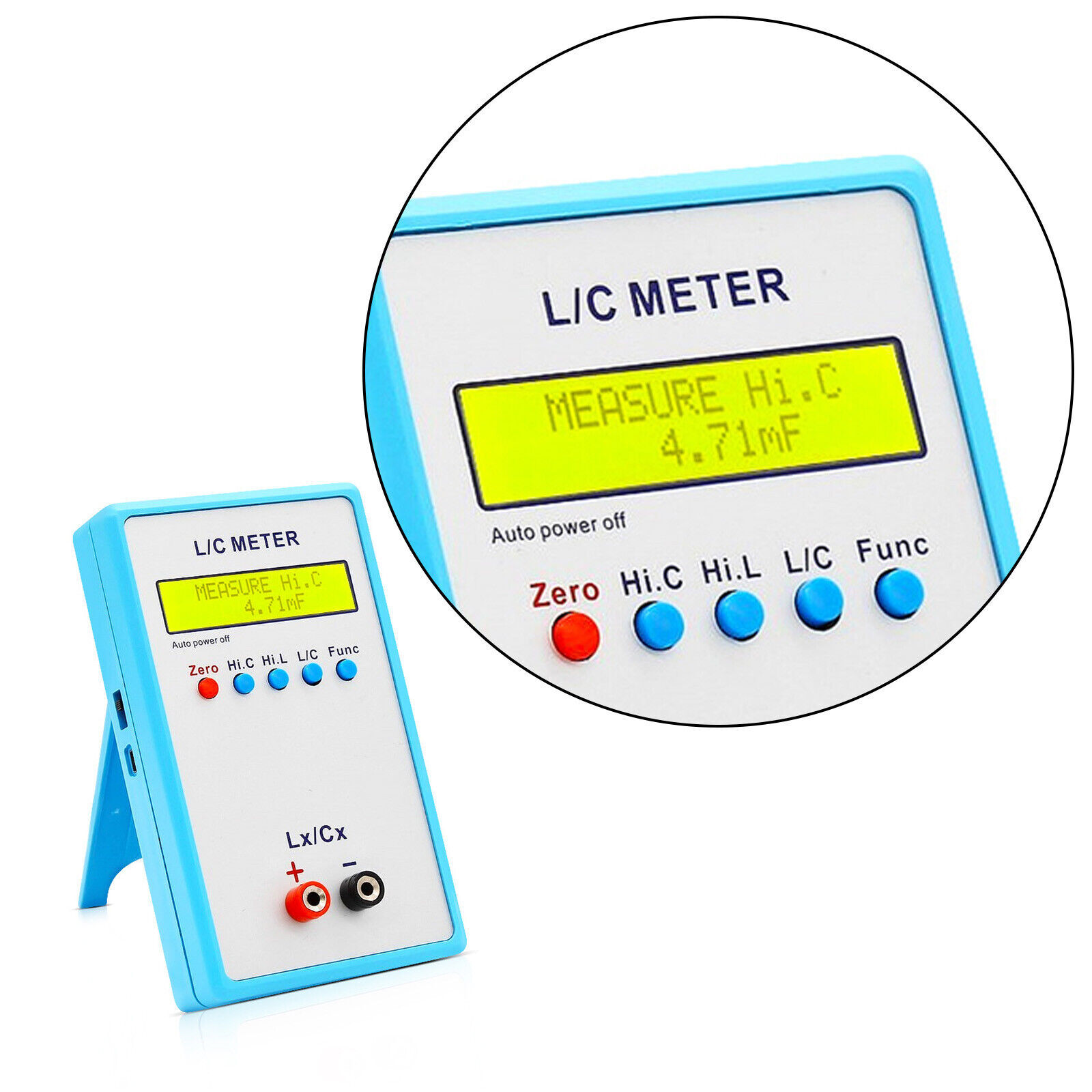 LC200A L/C Meter Inductance Capacitance Digital Bridge LCR Table Blue Meter