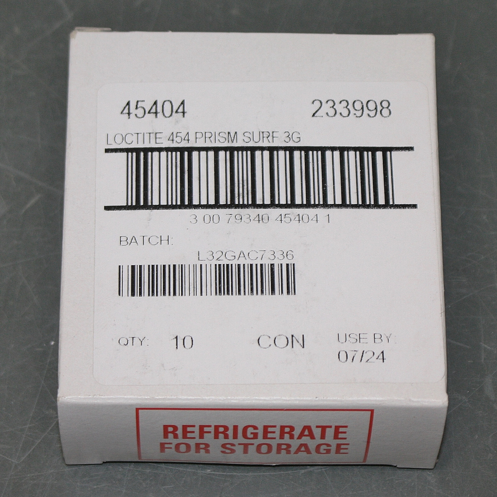 EXPIRED 07/2024 – (10) Loctite 454 Prism Instant Adhesive Gel 233998, 0.10 oz