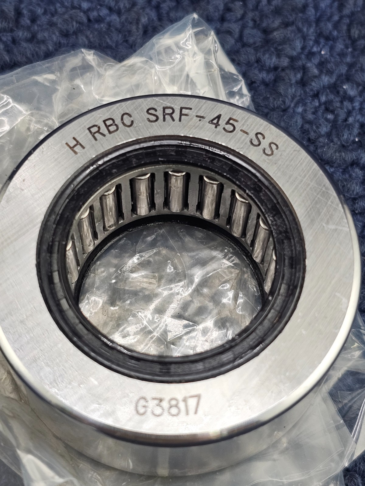 RBC Bearings SRF45SS: Caged Needle Roller Bearing 1.25″ Bore Dia, 2.25″ OD