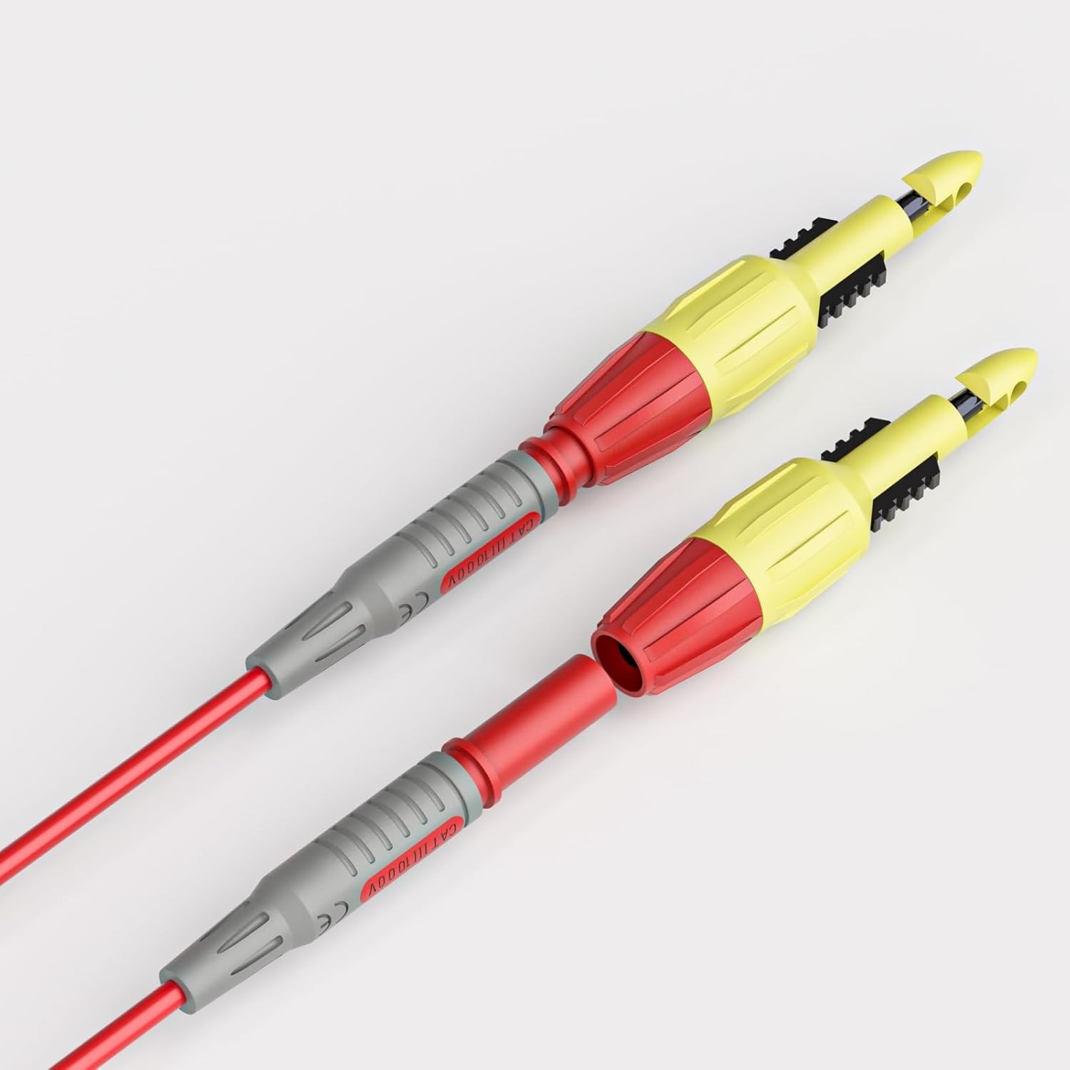 CAT III 1000V Multimeter Leads Set with Probing Clips & Alligator Grips