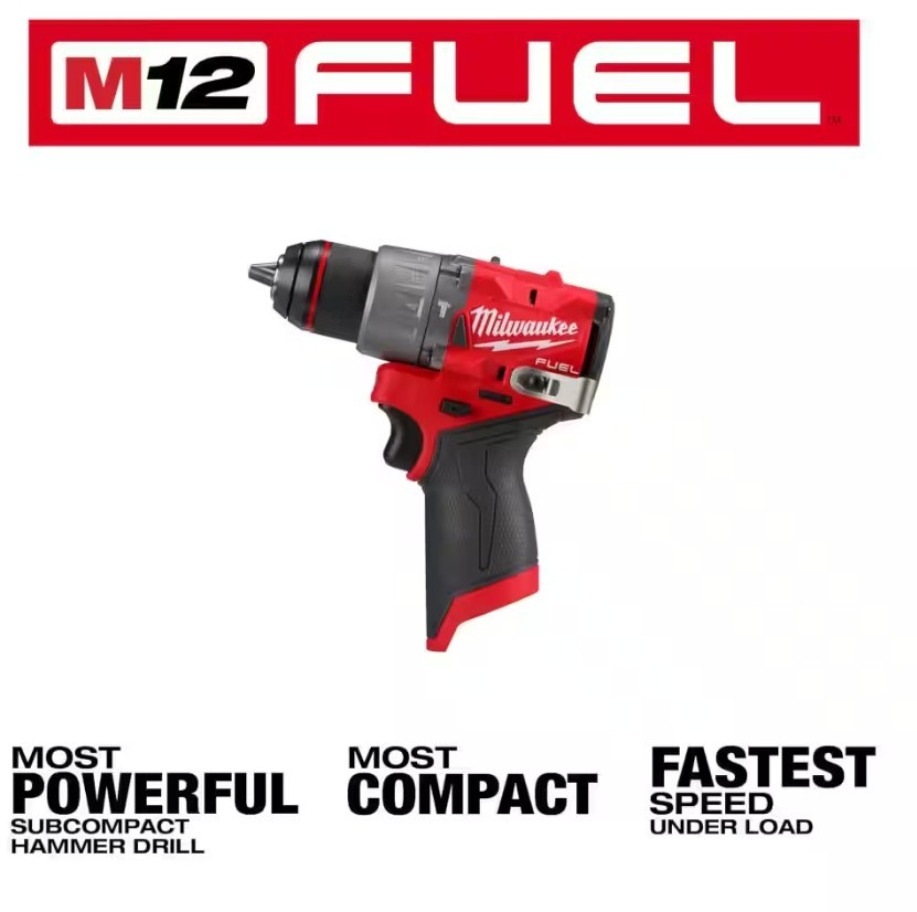 Milwaukee M12 Fuel 1/2 Inch Hammer Drill/Driver Model 3404-20 (Tool Only)
