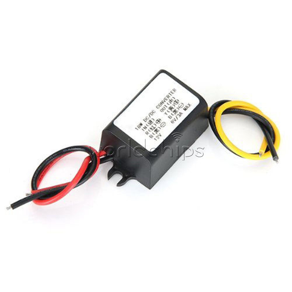DC-DC 12V to 6V 3A 18W Converter Buck Module Step down Power Supply Adapter