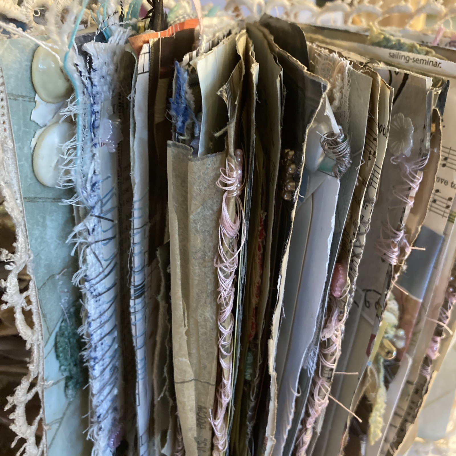 Junk Journal, Grungy, Blooming Table, Coffee Stain