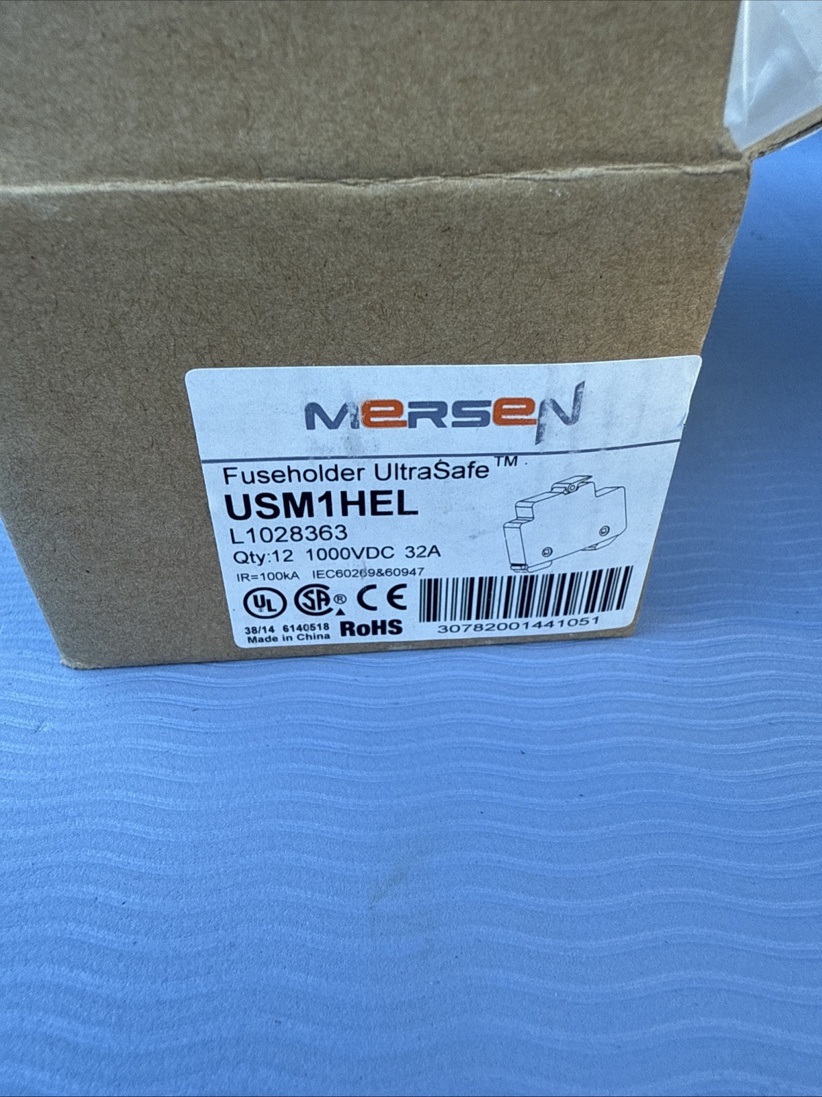 QTY:box Of 12 NEW FOR Ferraz Shawmut photovoltaic fuse base USM1HEL 1000VDC