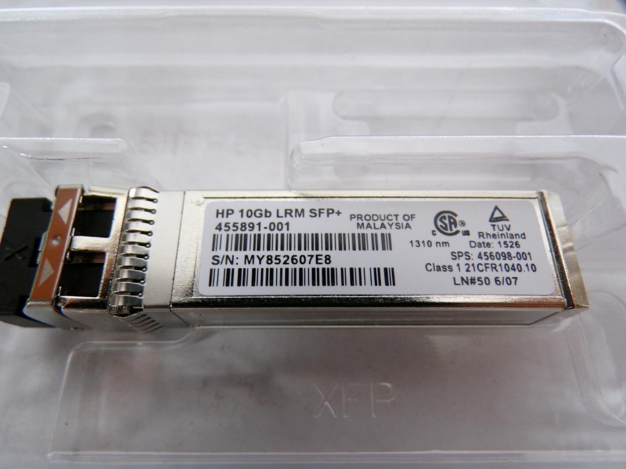 *New* HP 456098-001 10G Base-SR SFP+ Fiber Optic GBIC Transceiver 455891-001