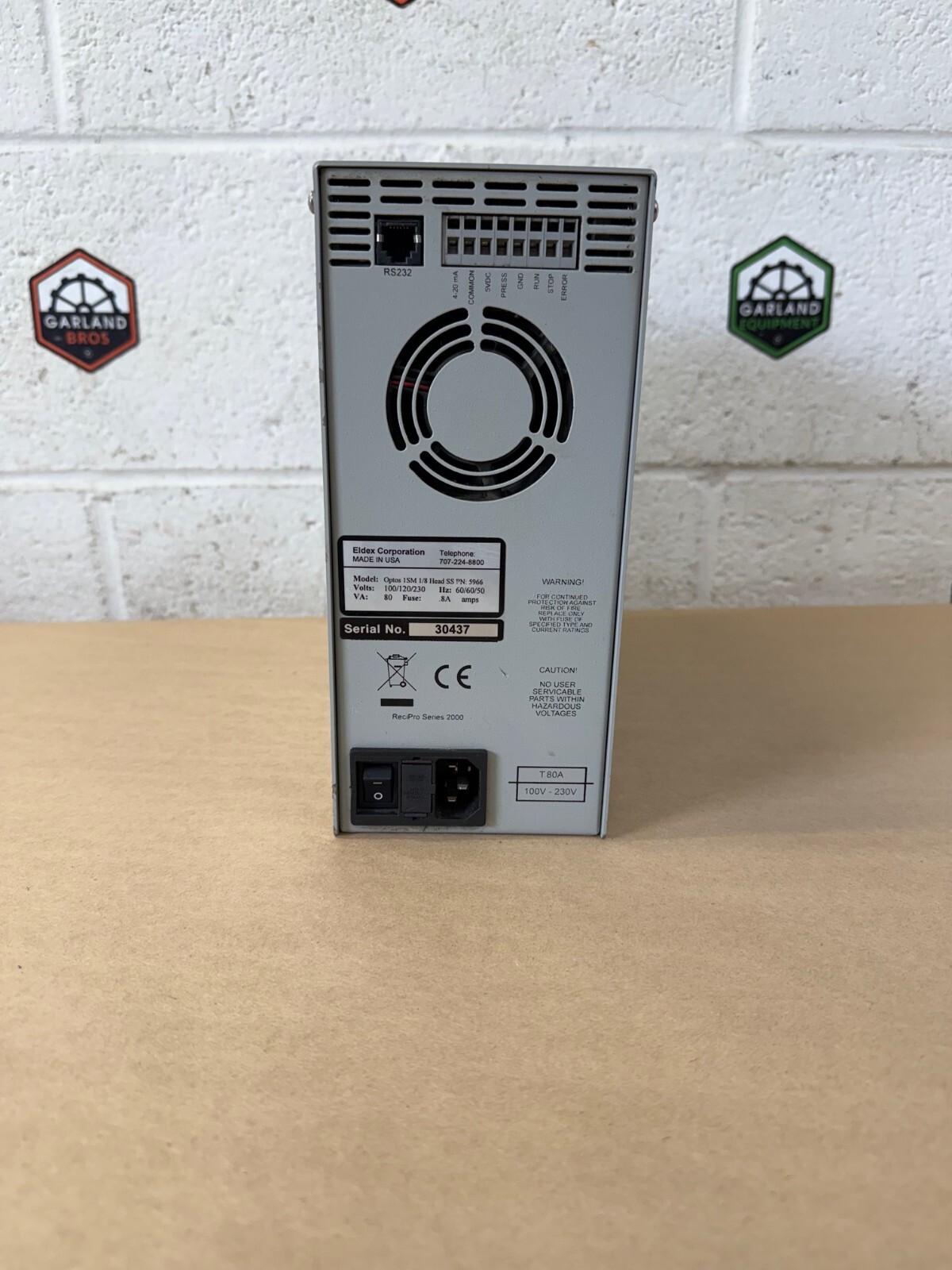 Eldex Corp 5966 Optus 1SM, Pressure Metering Pump, 1/8 Head, 0.003 to 5 mL/min
