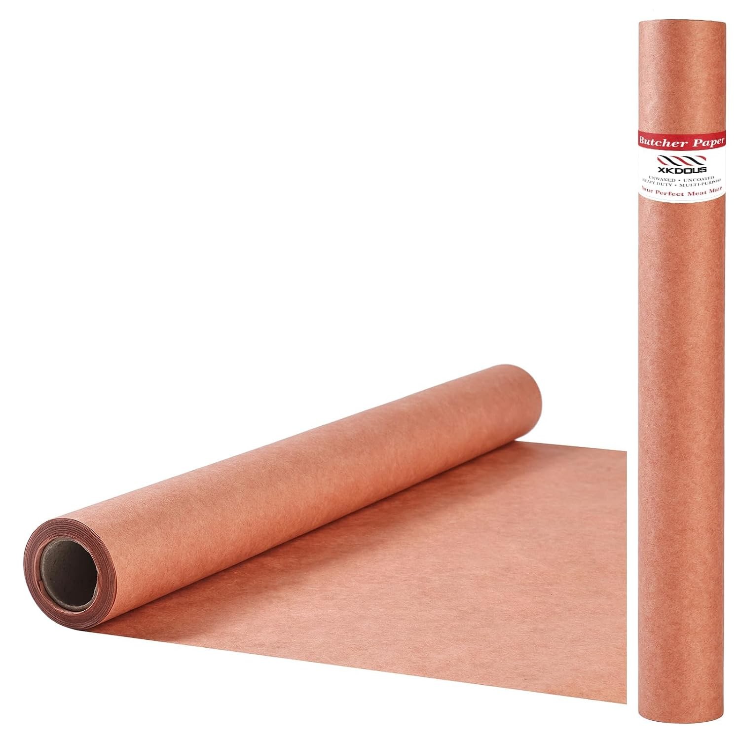 Pink Unwaxed Butcher Paper Roll 17.5″ x 30 Feet BBQ Peach Wrapping Paper Roll