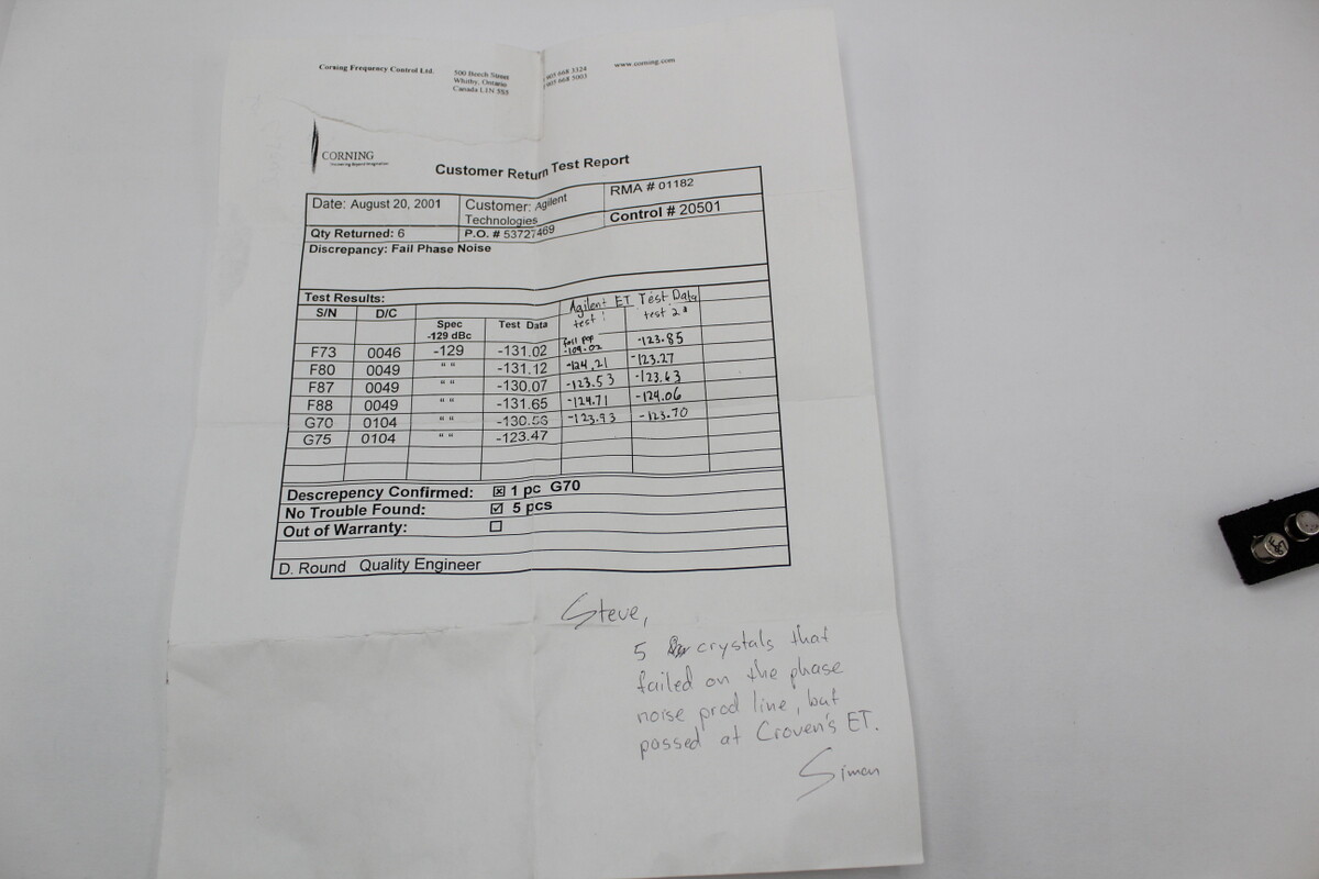 Crystal Pack of 4 Failed on phase production line “As Shown in Pic”