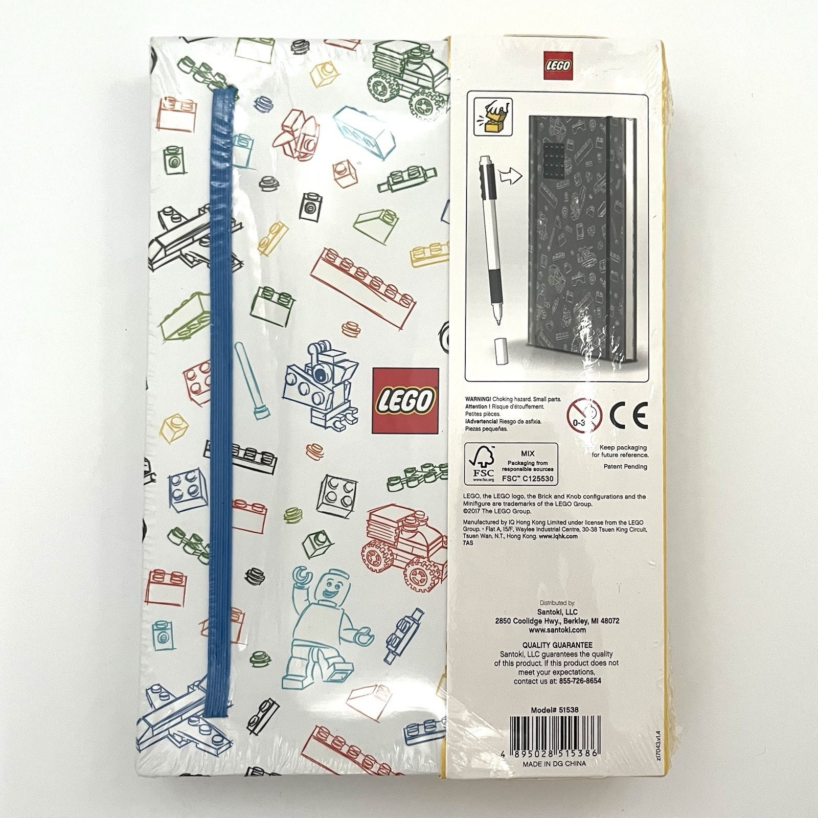 LEGO Journal Pen Hardcover Notebook Stationary Diary Lined Blank Book New Sealed