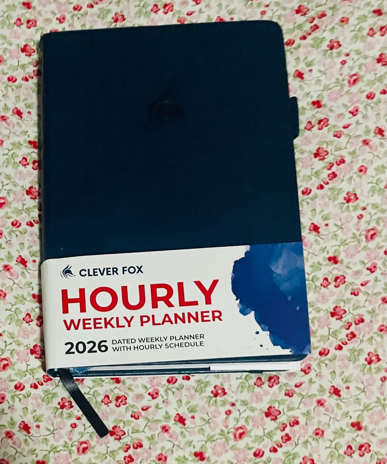 Clever Fox Hourly Weekly Planner 2026 NEW Navy Hardcover Dated Organizer