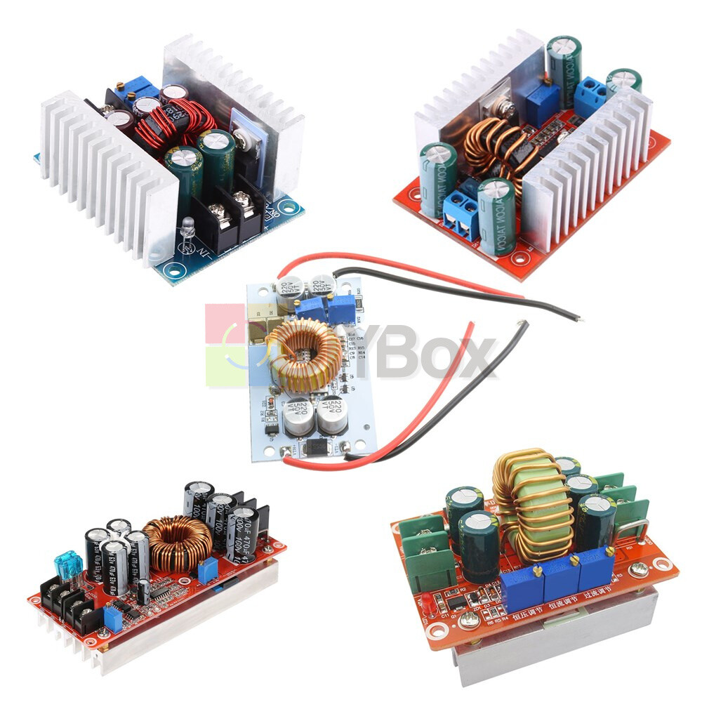 10/12/15/20A DC-DC 150/250/300/400/1200W Converter Buck Boost Step-up Step-down