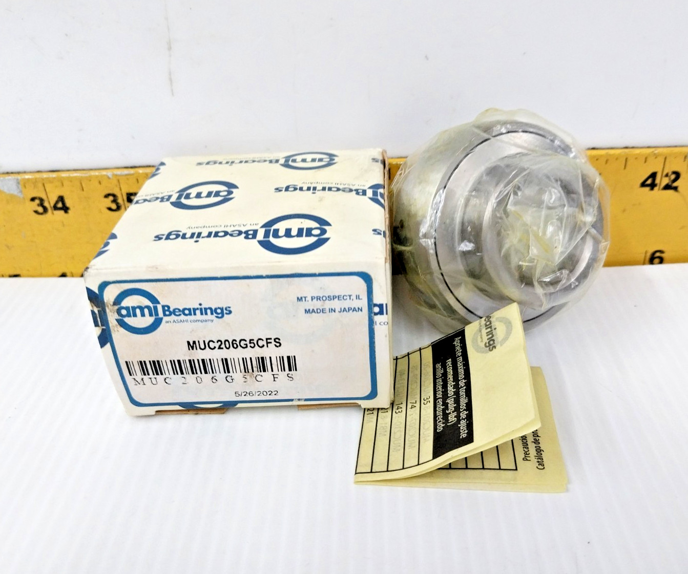 New ami Bearings Stainless Steel Bearing Insert 1-1/4″ Bore MUC206G5CFS