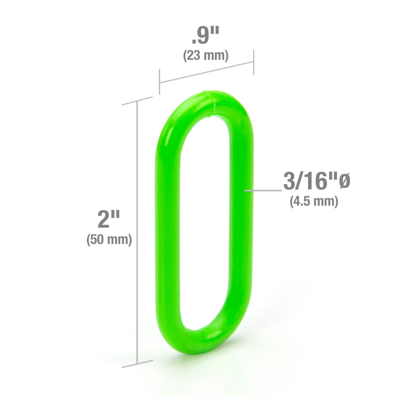 Steelman 100-Foot Hi-Viz Green Plastic Safety Chain 61075
