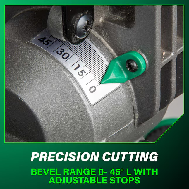 Metabo HPT 10″ 15-Amp Single Bevel Compound Corded Miter Saw C10FCG2 – NEW