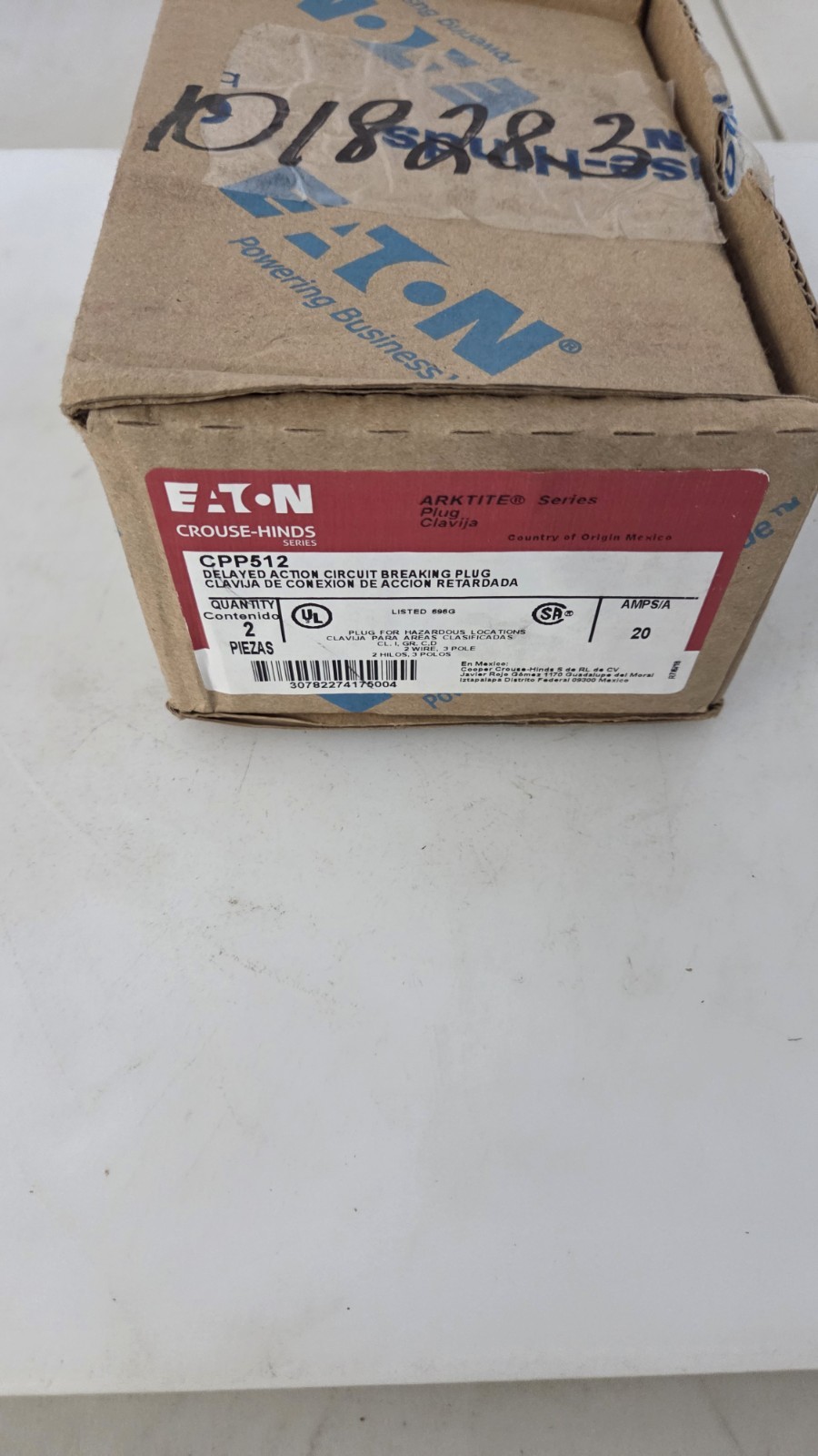 EATON CROUSE HINDS CPP-512 PLUG 20AMP
