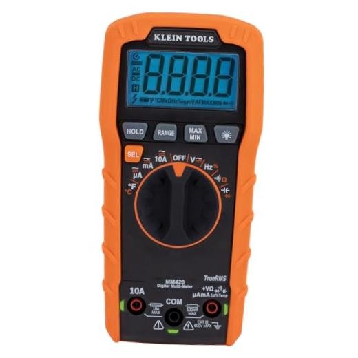 Klein Tools MM420 Digital Multimeter TRMS Multimeter, 600V AC/DC Auto-Ranging