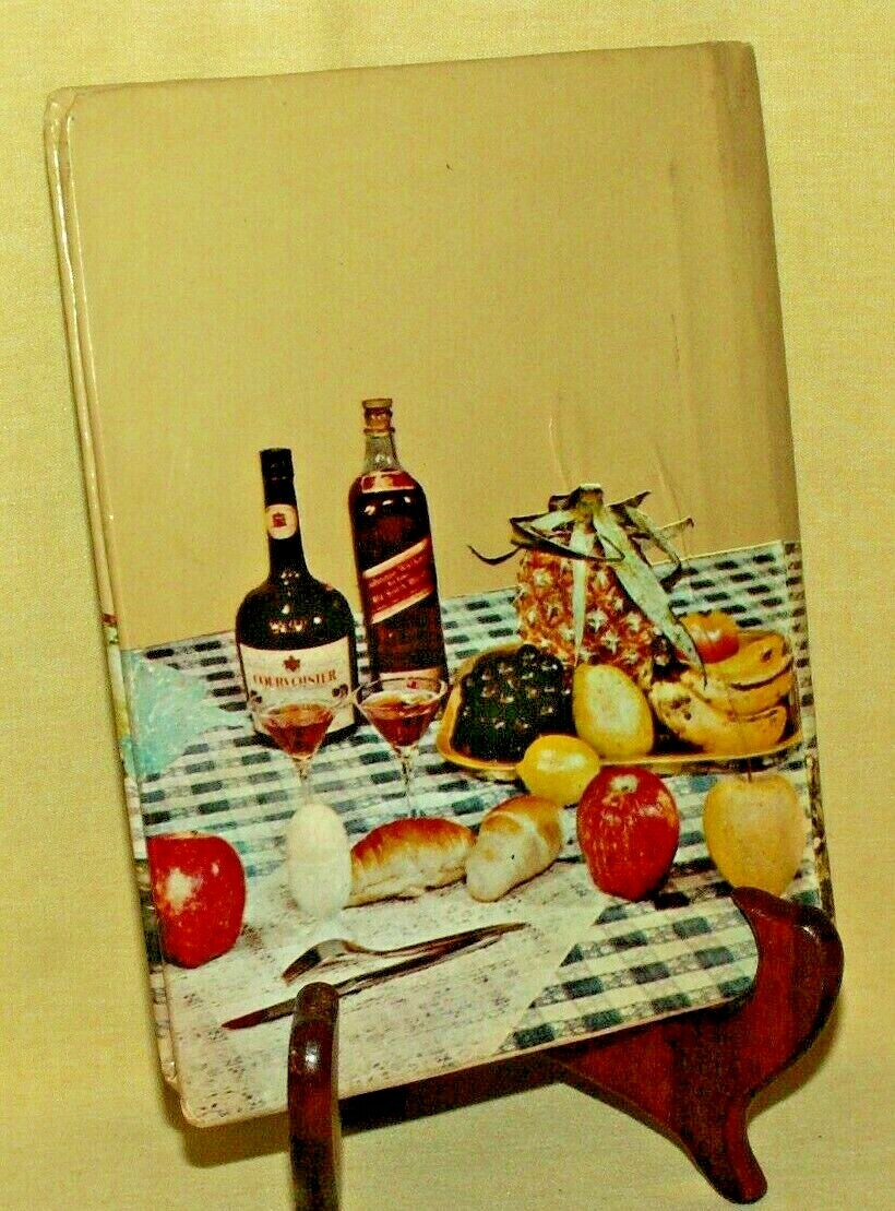 RECIPE FILE BINDER VINTAGE MCM DAN DEE IMPORTS HONG KONG BLANK PAGES POCKETS.