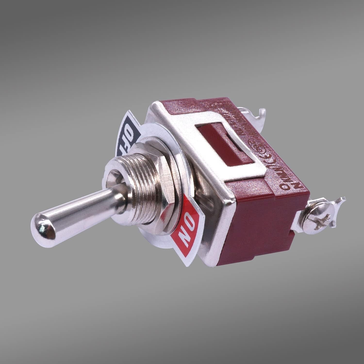 1X Toggle Switch On-Off Standard 12 mm 15A 250V AC SPST Car Dash Boat 2Pin