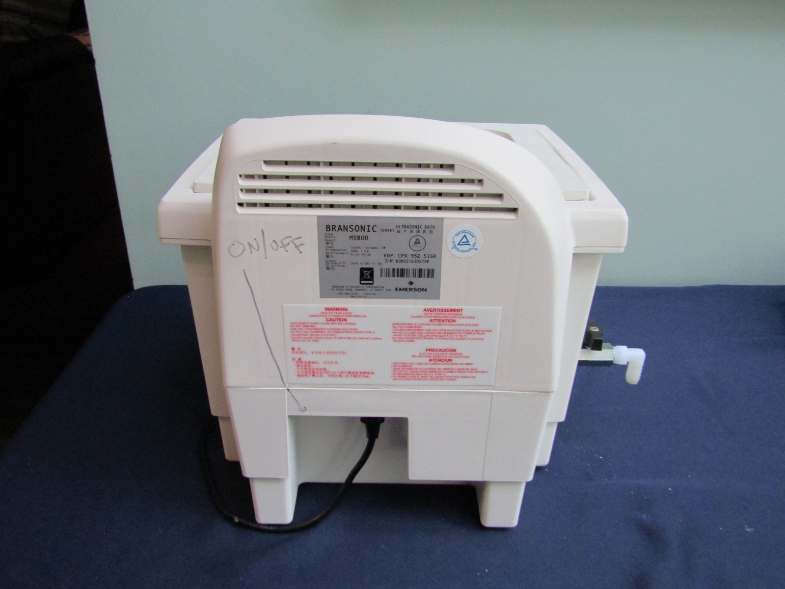 Branson M5800H Ultrasonic Cleaner Heated – Tested & Working