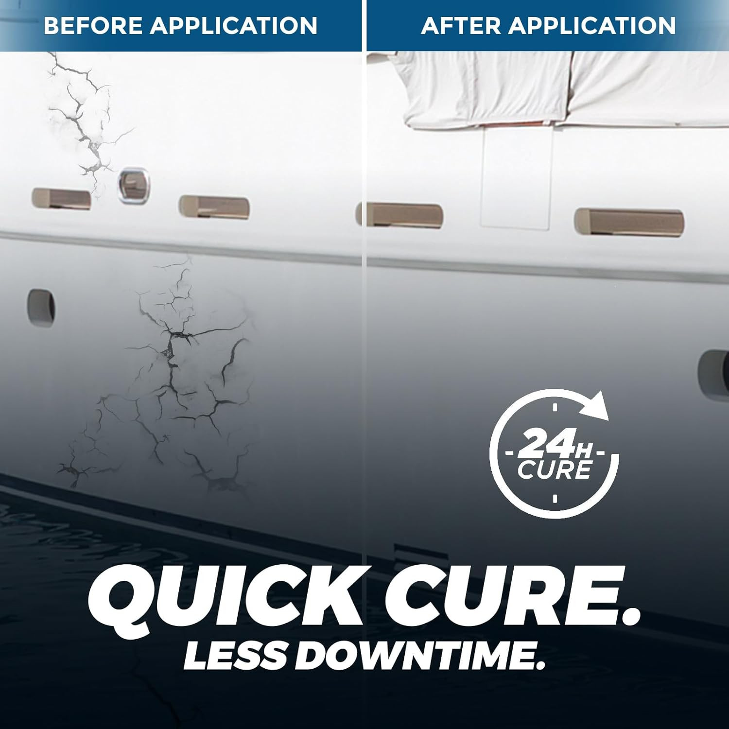 [Black] 3Oz Marine Adhesive Sealant 5200 Fast Cure – Permanent, Watertight Bondi