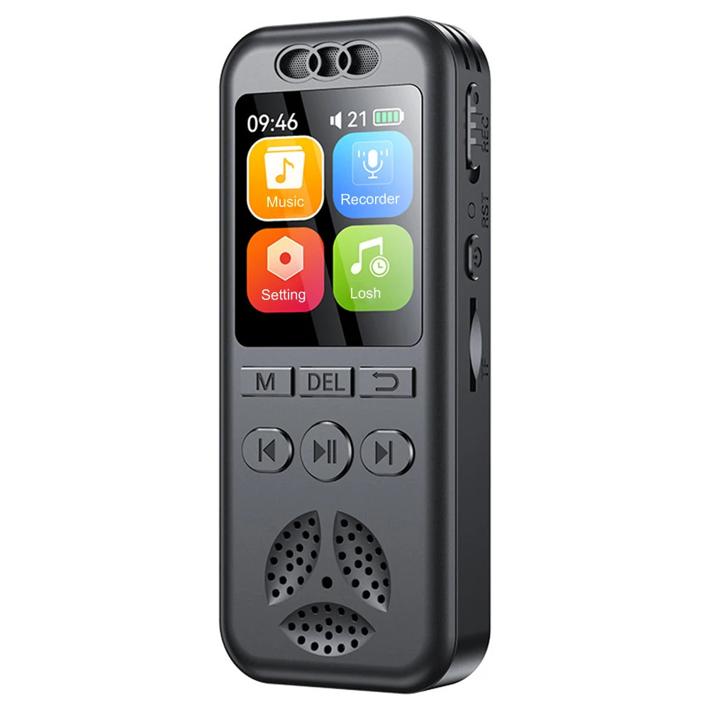 128GB Digital Voice Recorder 1536KBPS Professional Sound Dictaphone Voice Activa