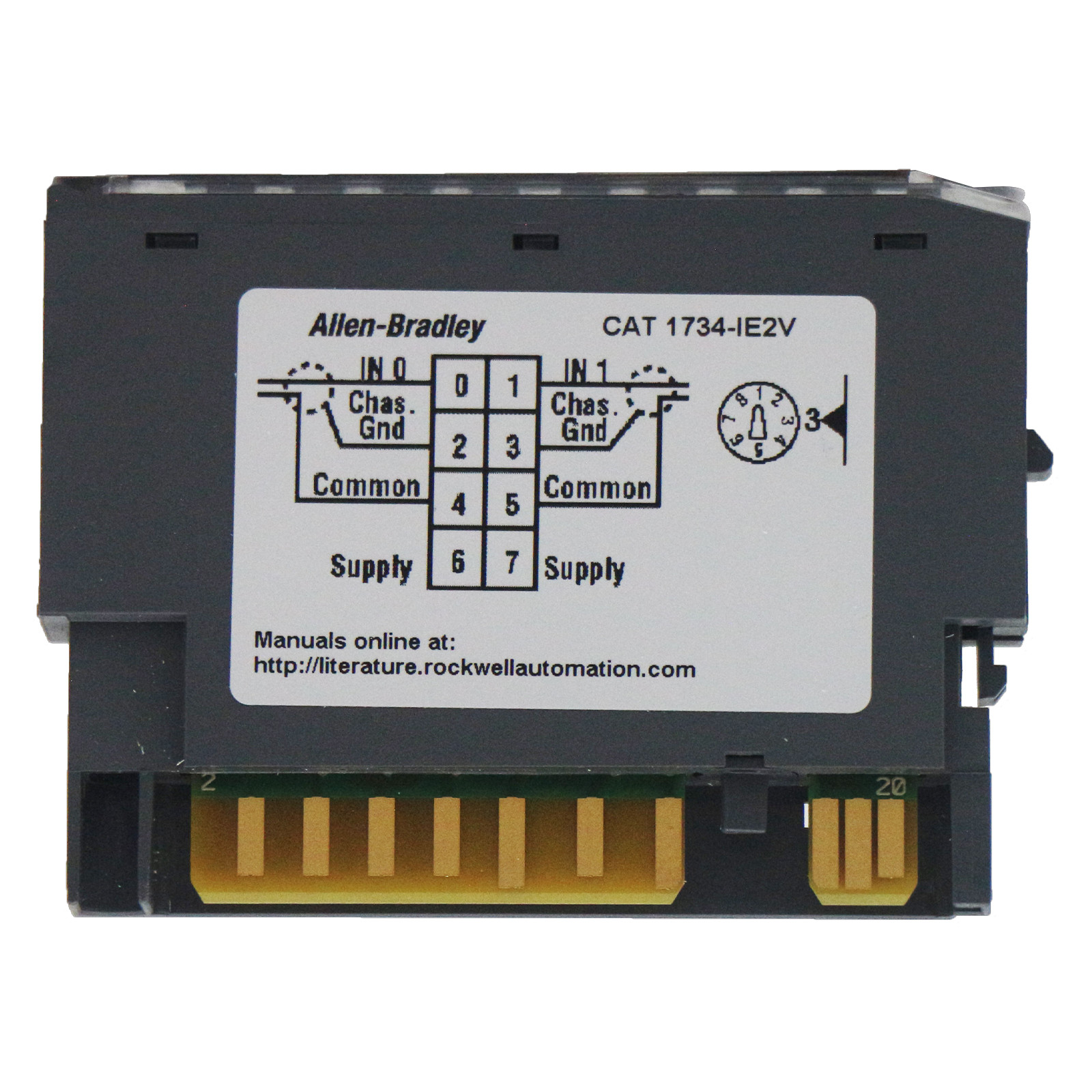 New Allen Bradley 1734-IE2V POINT I/O 2 Point Analog Input Module