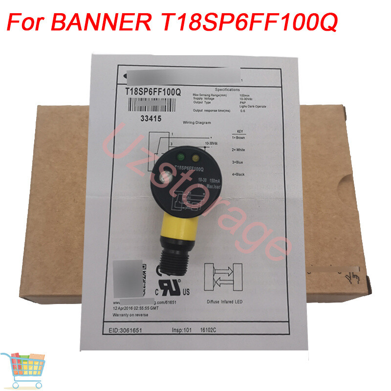Photoelectric sensor Diffuse Switch For BANNER T18SP6FF100Q 150mA 10-30VDC