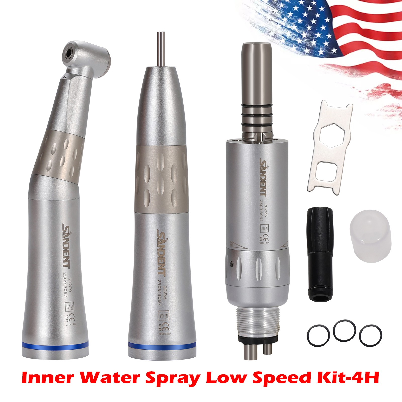 10 Pcs YDA4 Dental High Speed Turbine Handpiece Push 4Hole Fit NSK PANA MAX CE