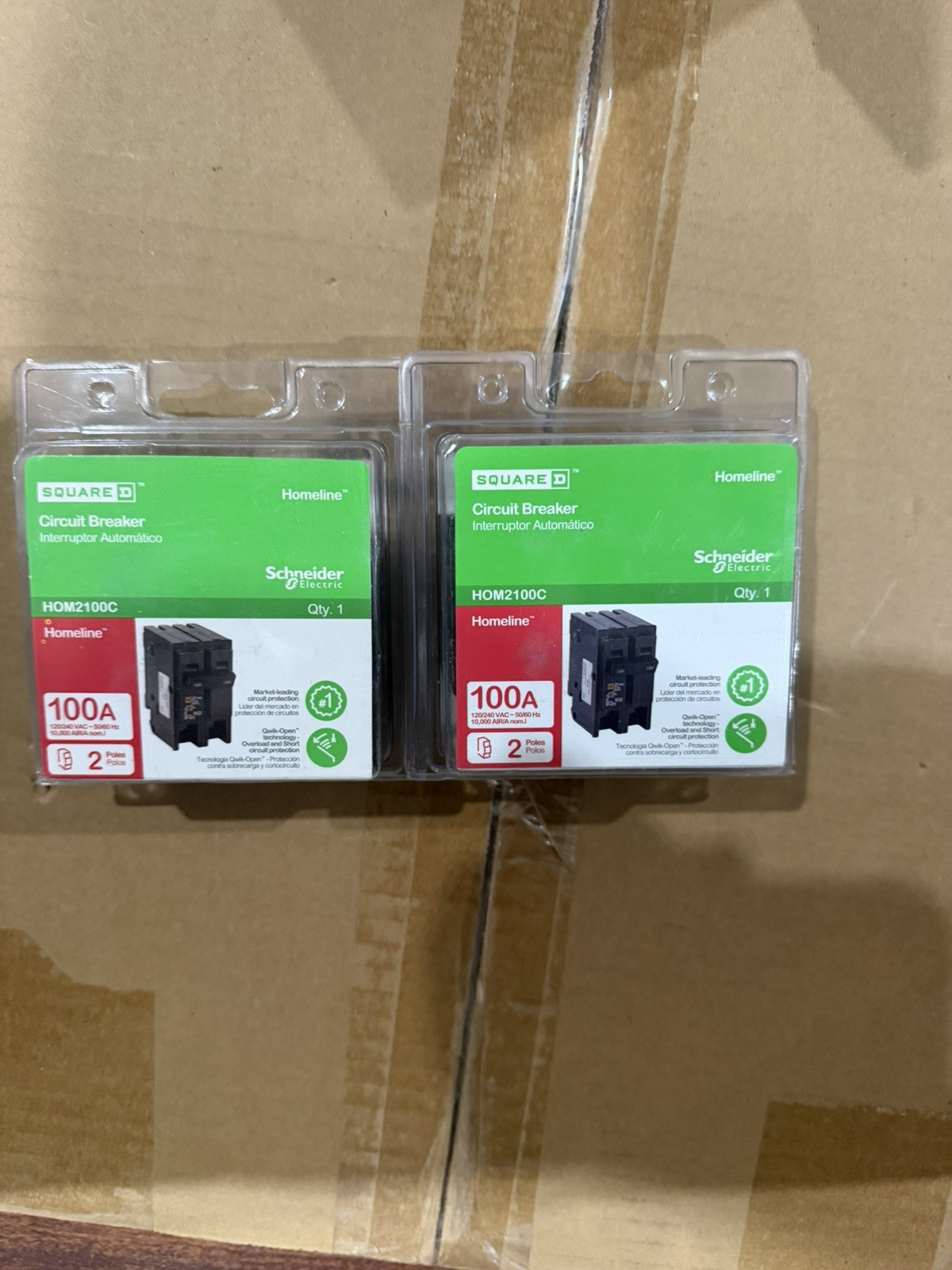 Square D HOM2100C 100A Circuit Breaker