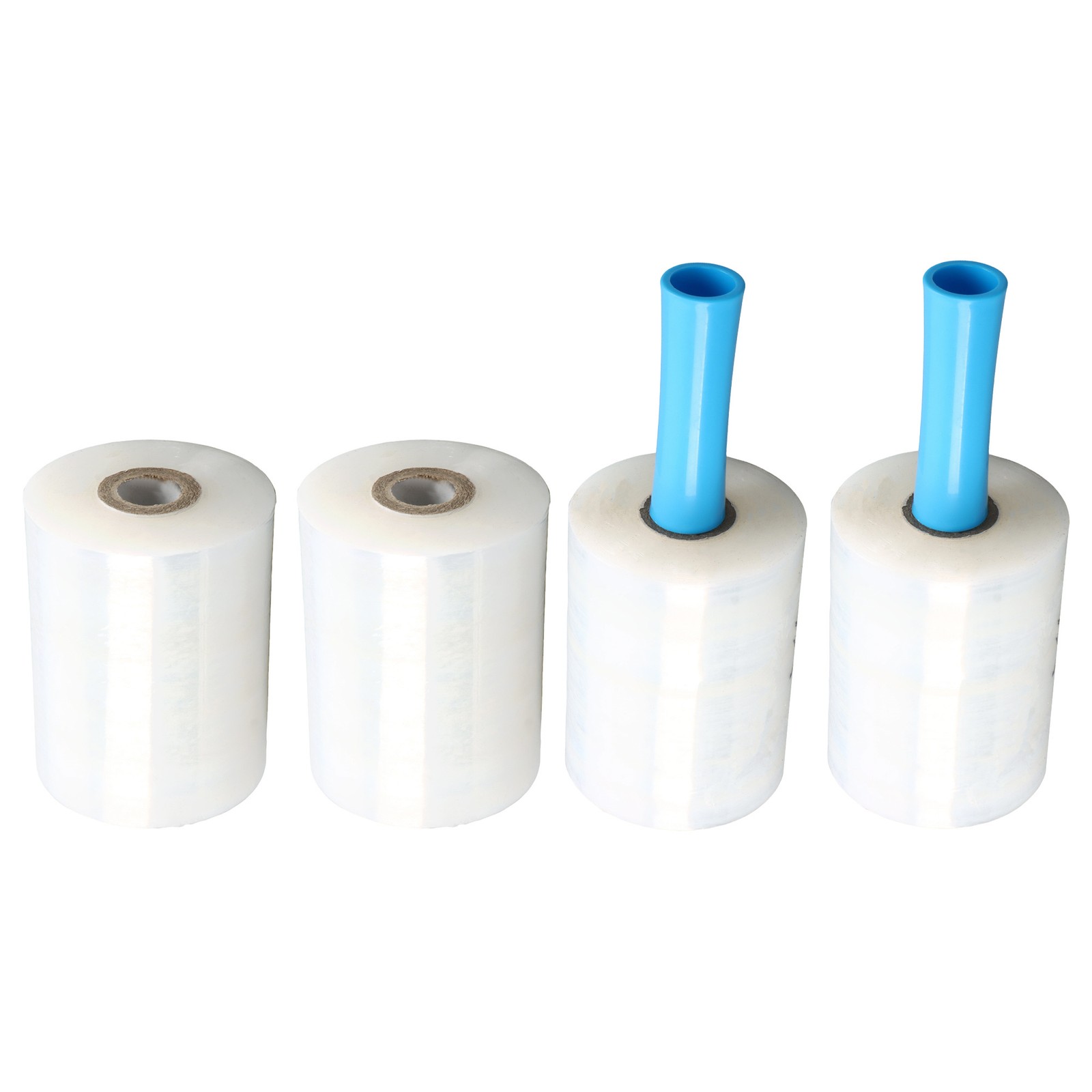 4 Rolls 5 Inch x 1000 FT Stretch Shrink Film Hand Wrap with 2 Swivel Handles