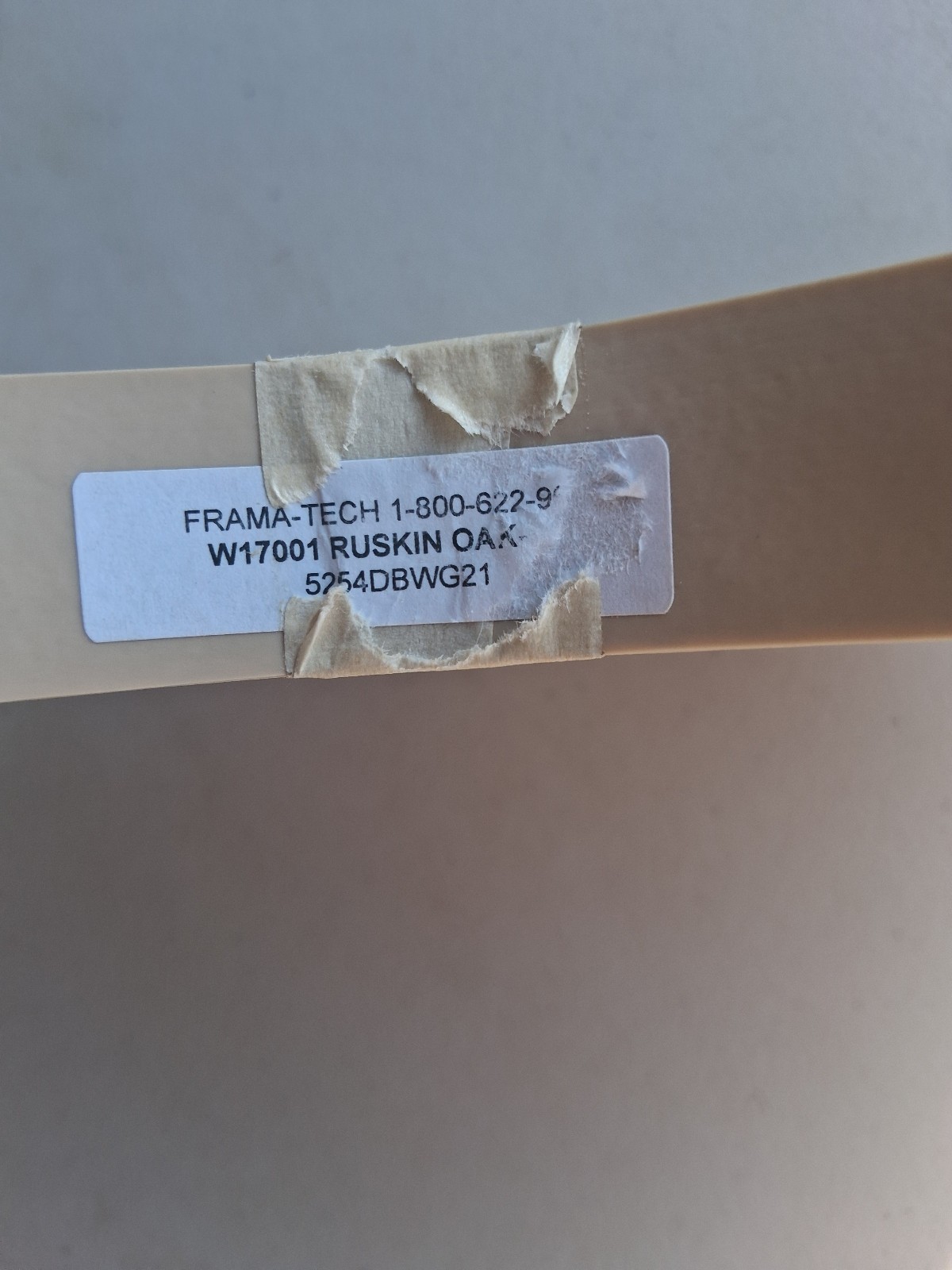 PVC Edge Banding .018 X 15/16″ Wilsonart Ruskin Oak #W17001 -590LF -Unglued