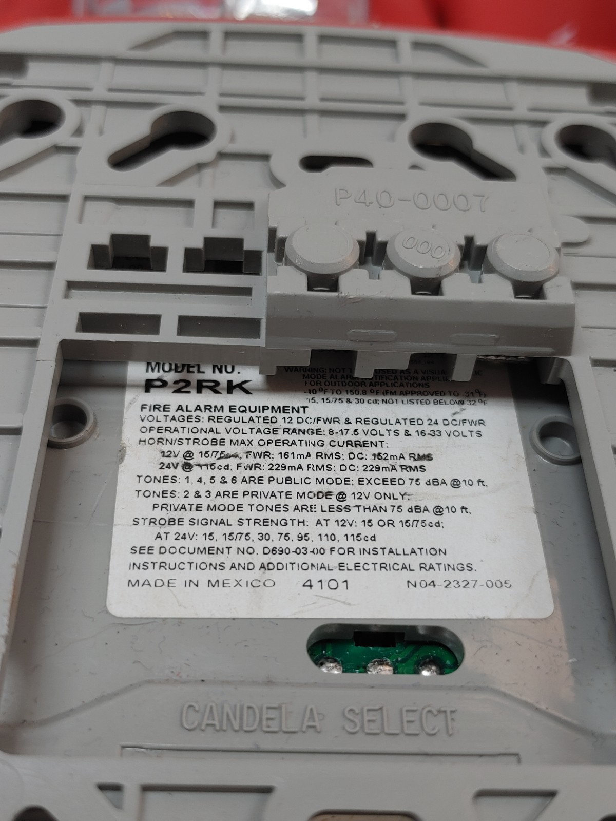 (LOT OF 14) System Sensor P2RK Fire Alarm Horn/Strobe