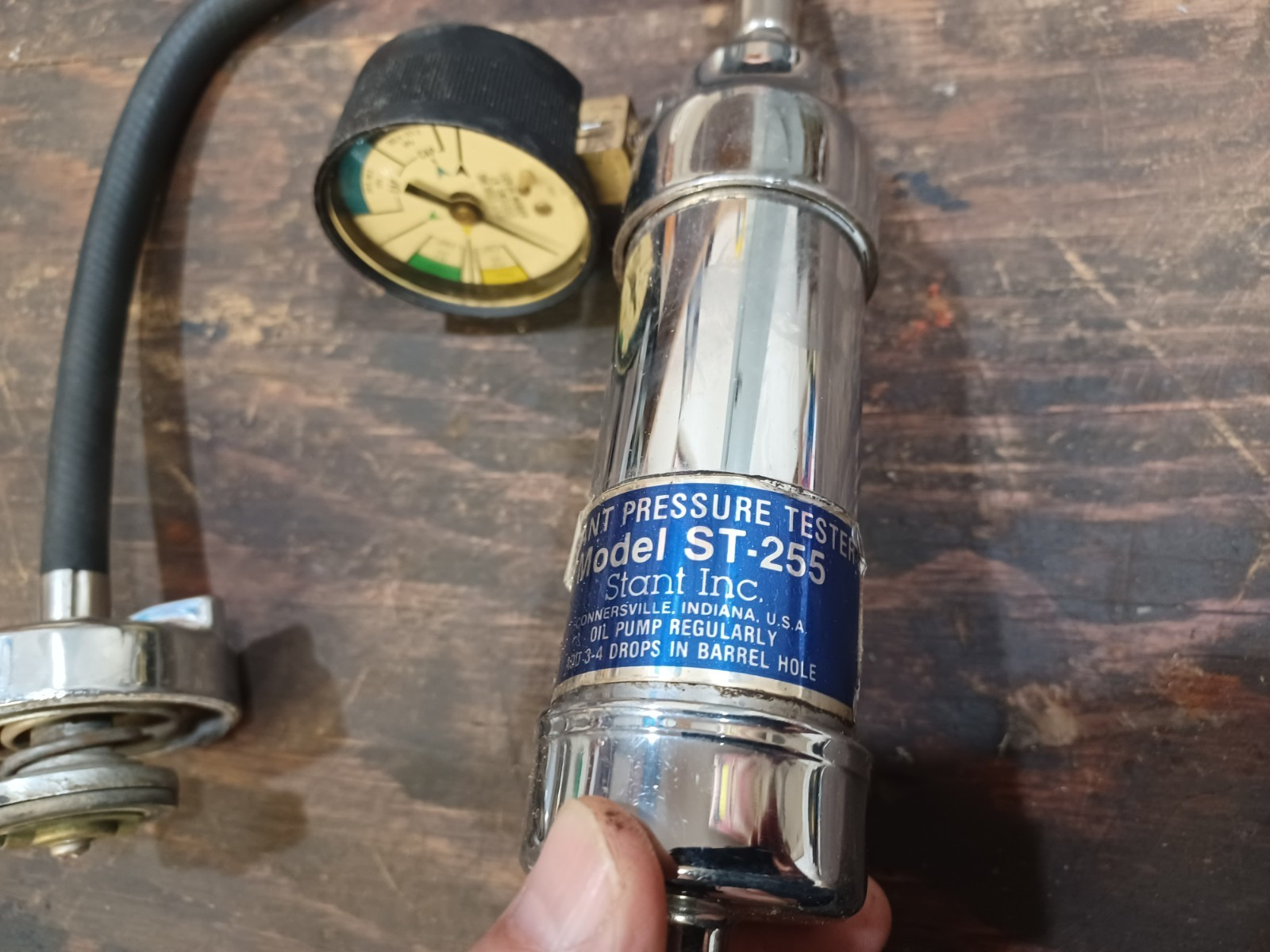 Stant Cooling System Pressure Tester Automotive Black VintageST 255 Kit untested